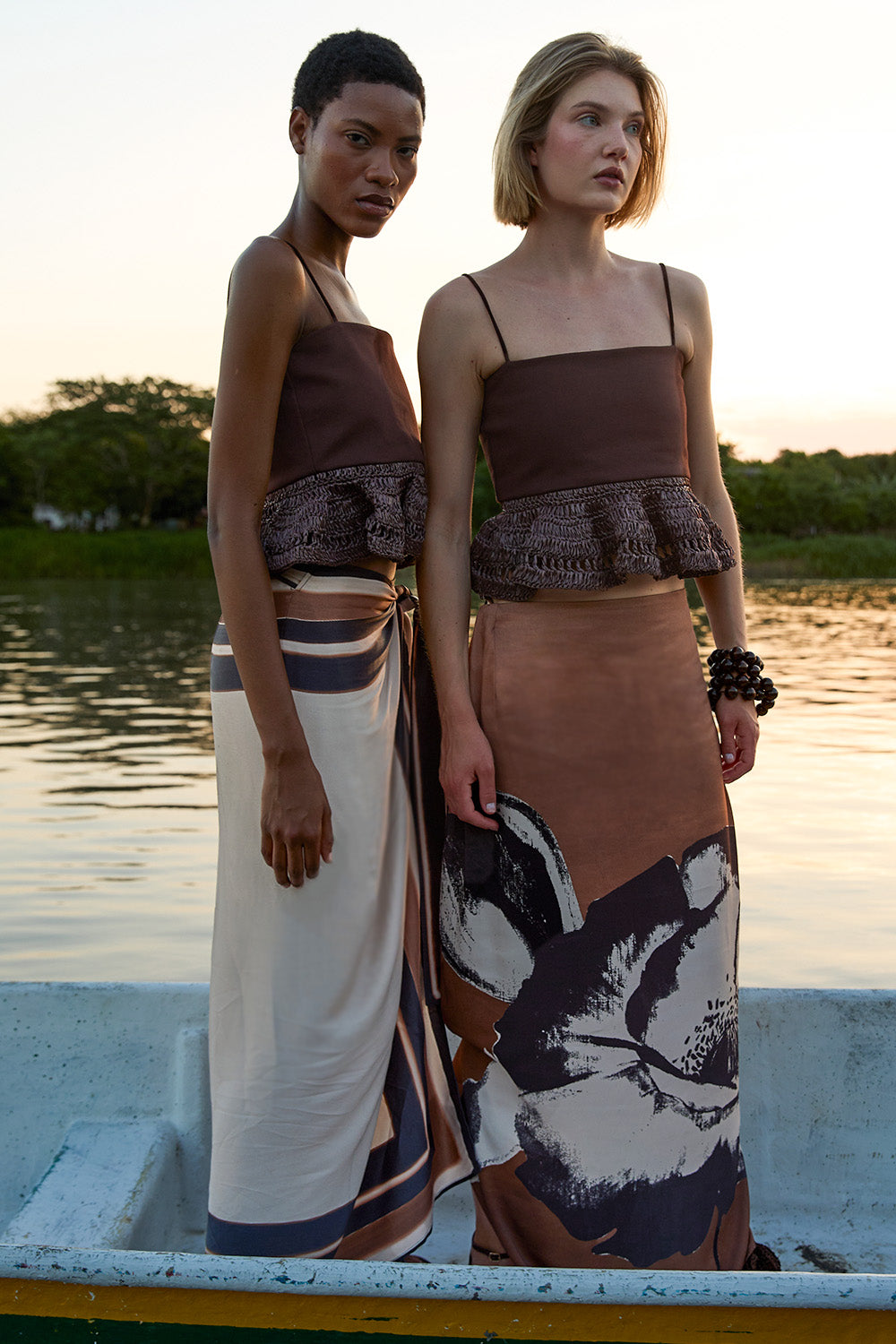 Crop top alba brown