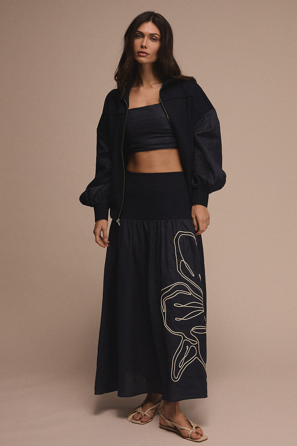 Chaqueta tessa azul navy