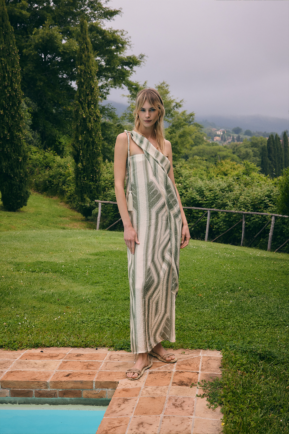 Vestido sole Ivory sage