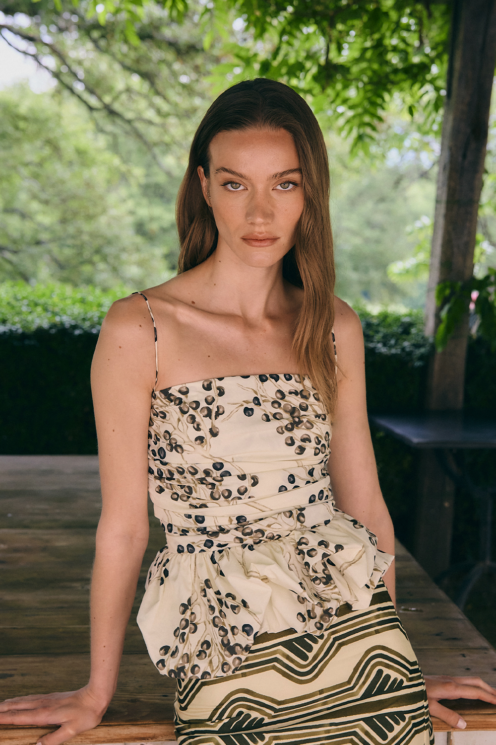 Crop top Maia negro natural
