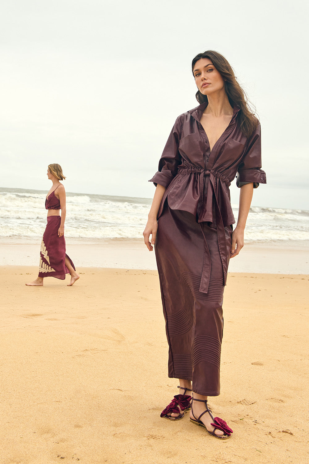 Falda castelo burgundy