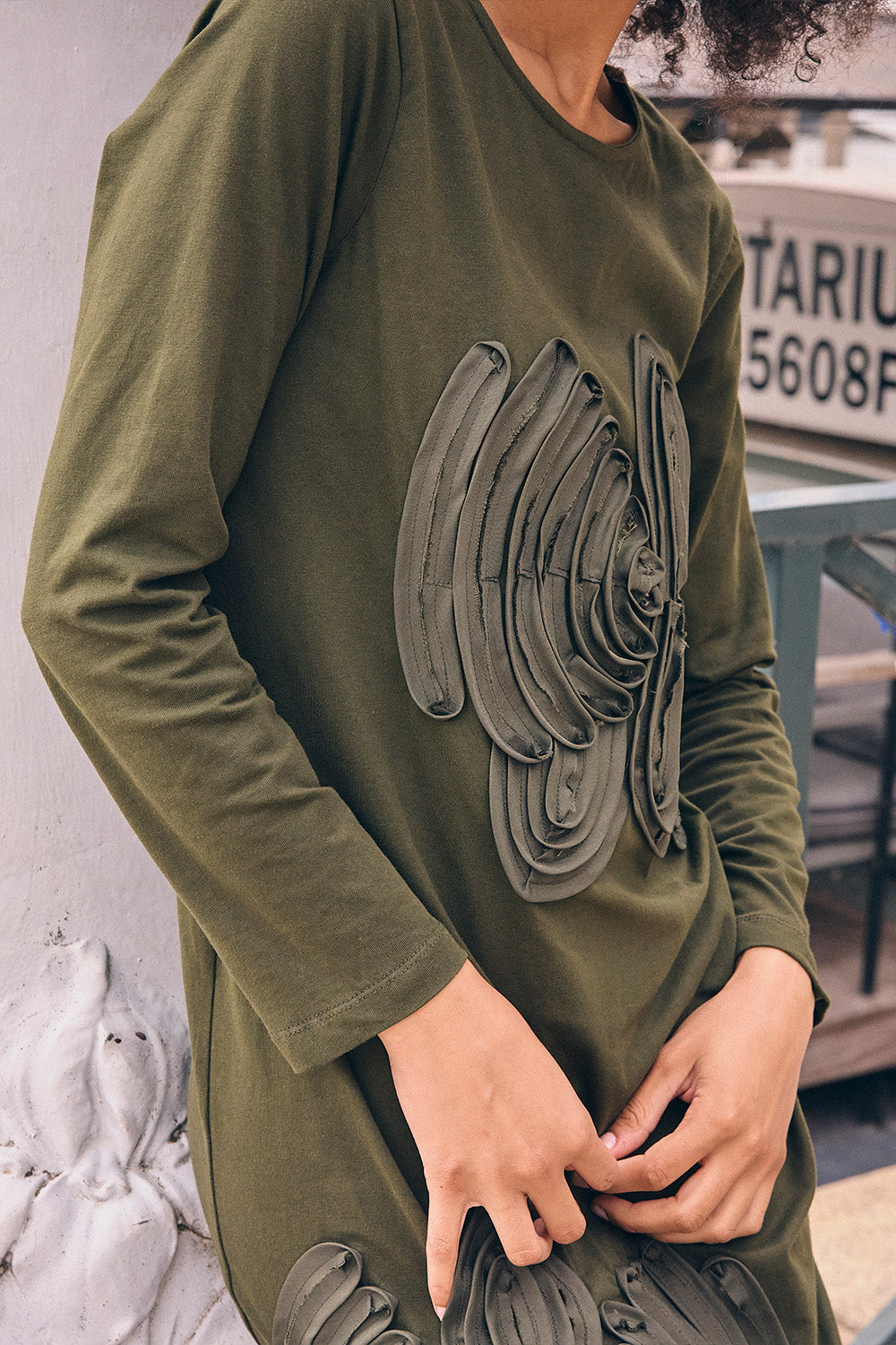 Vestido Elise verde oliva