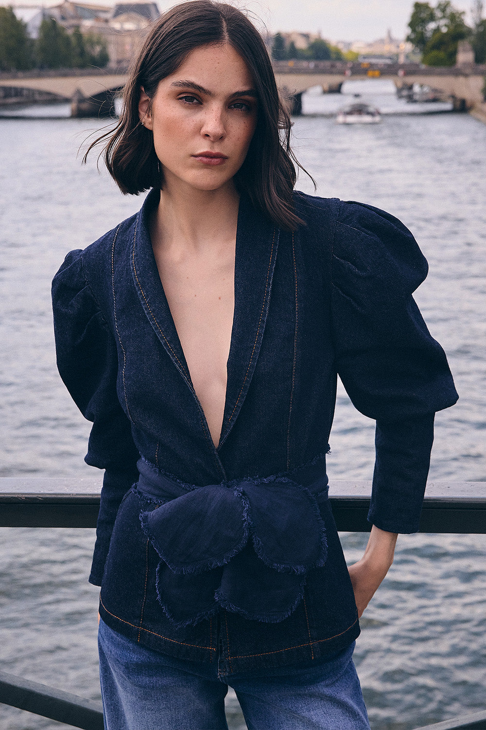 Blazer new noa azul noa azul indigo