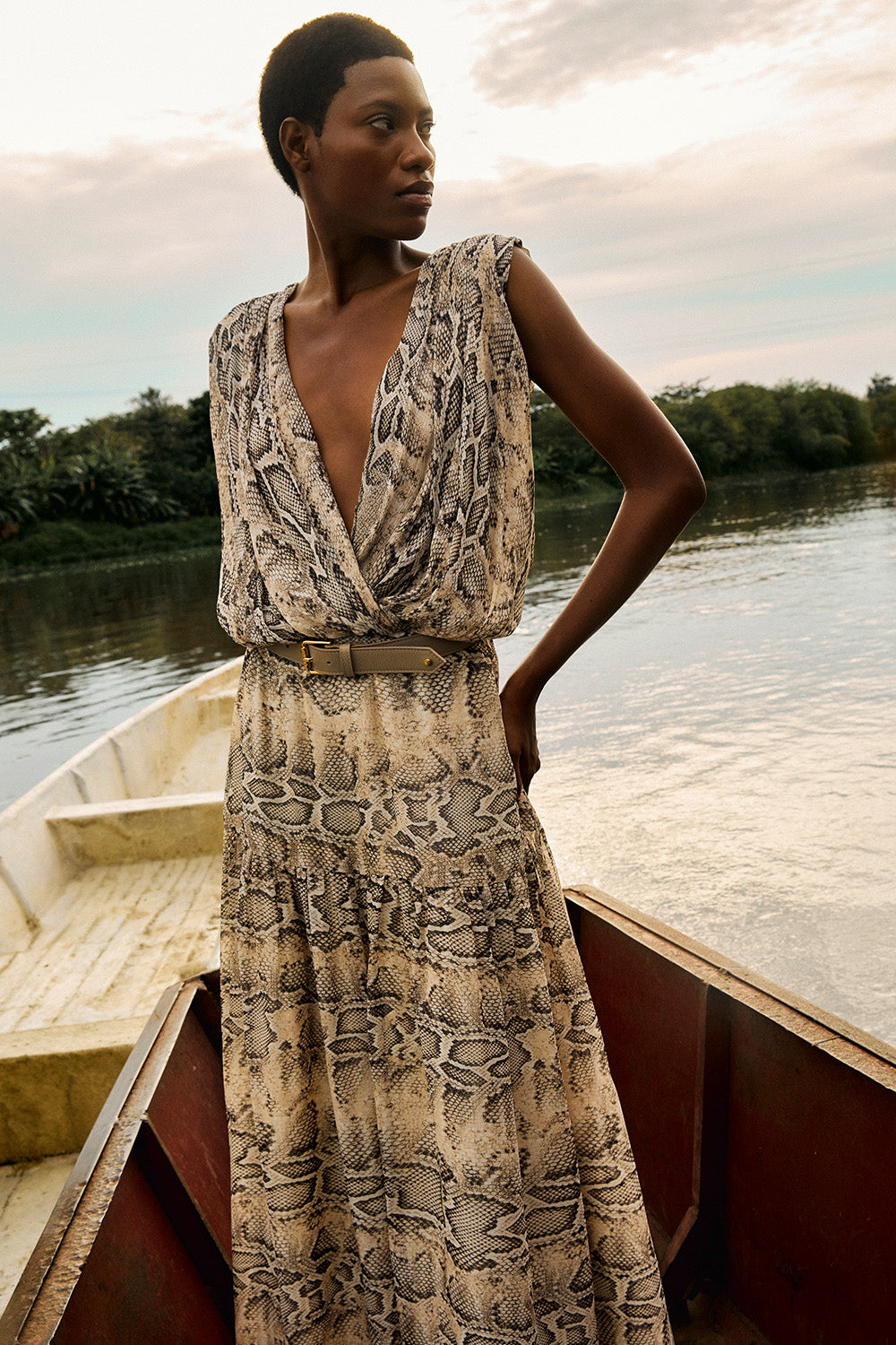 Vestido vasco animal print