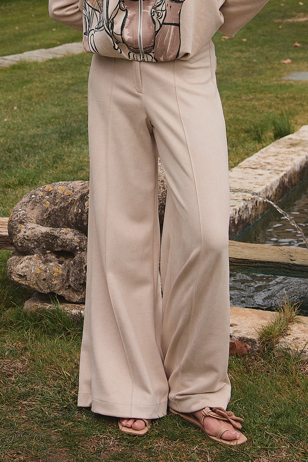 Pantalón New Paulette peanut suede