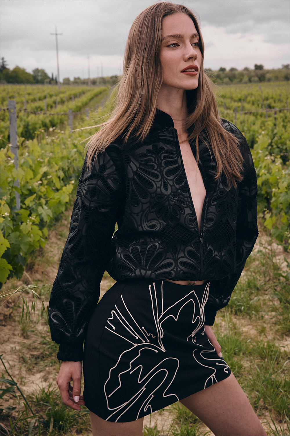 Chaqueta clea negro