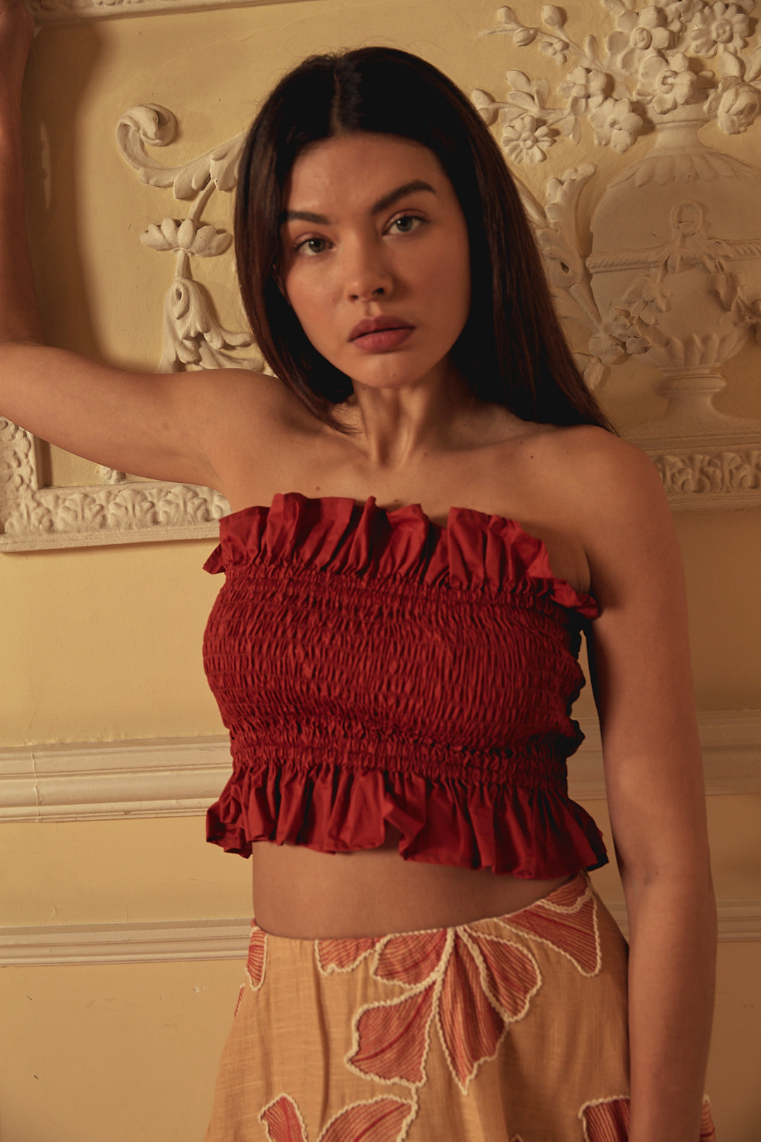 Crop Top Alma Hispanica Terracotta