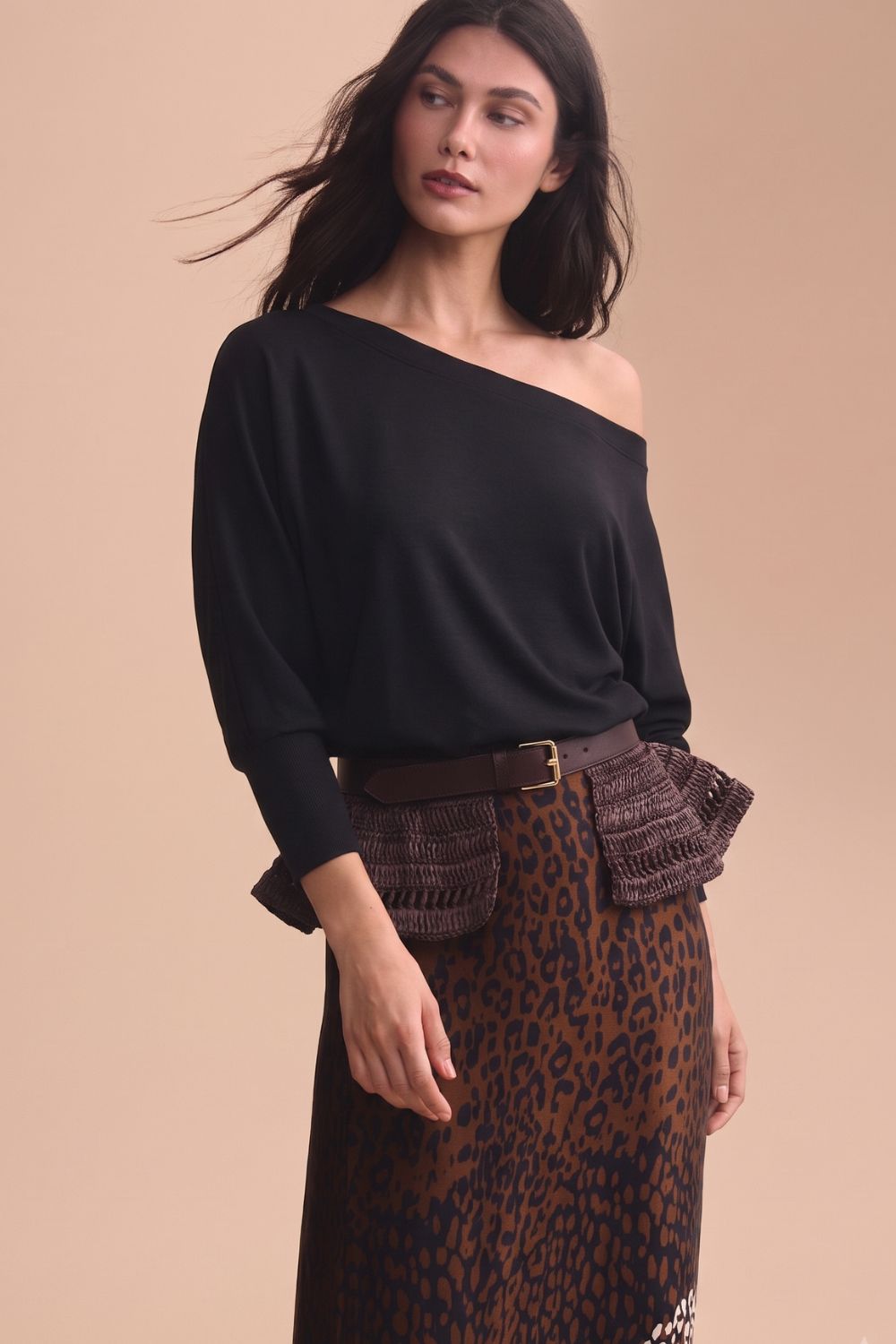 Blusa aluna negro
