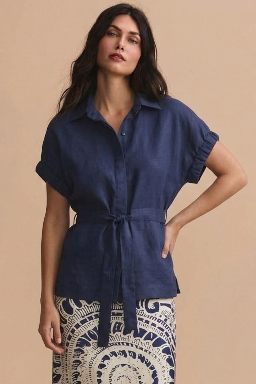 Camisa Dona milano azul navy