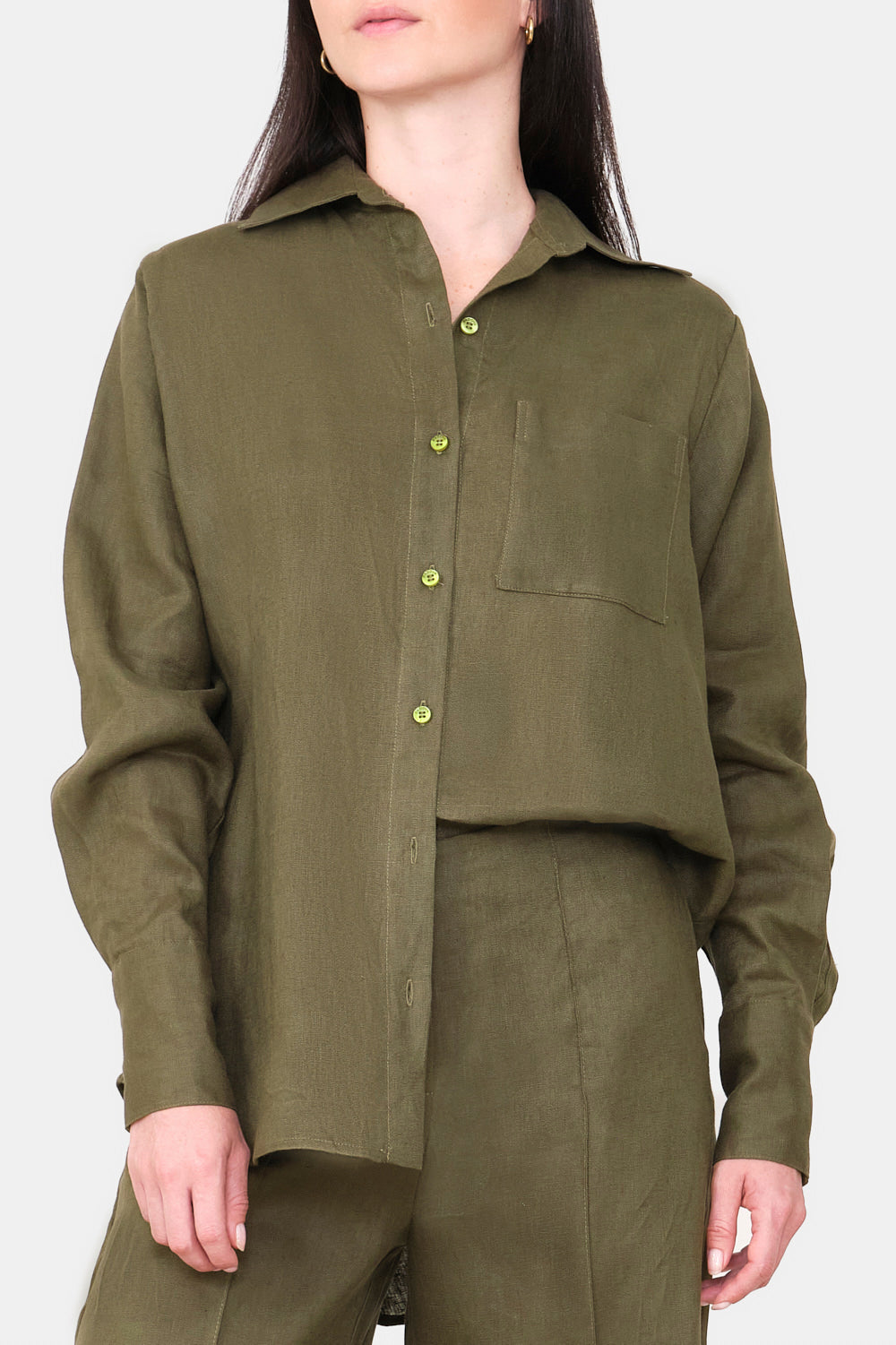 Camisa new giorgina verde oliva
