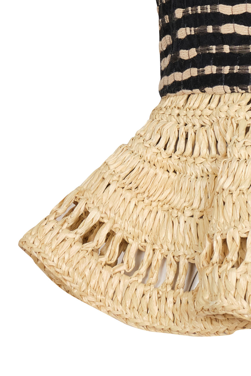 Crop top Mompox crema negro