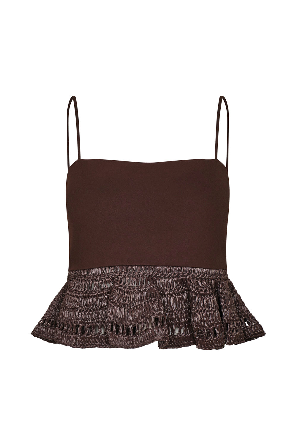 Crop top alba brown