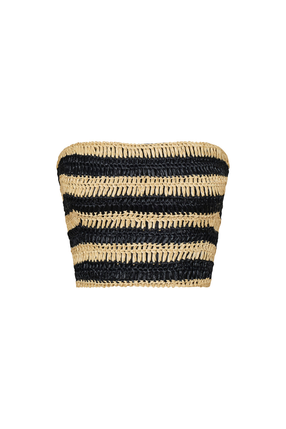 Crop top memorias crema negro