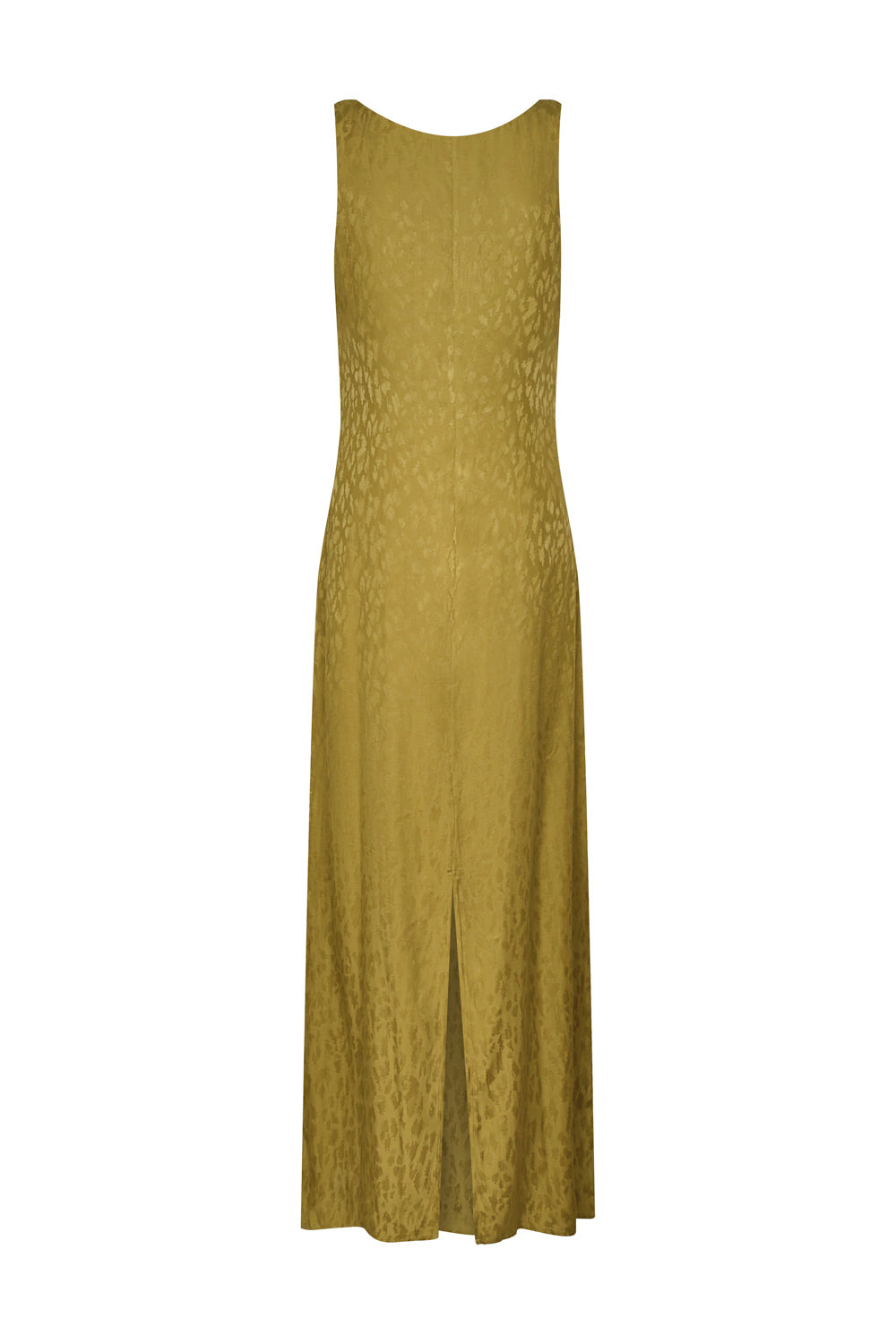 Vestido hojarasca golden lime