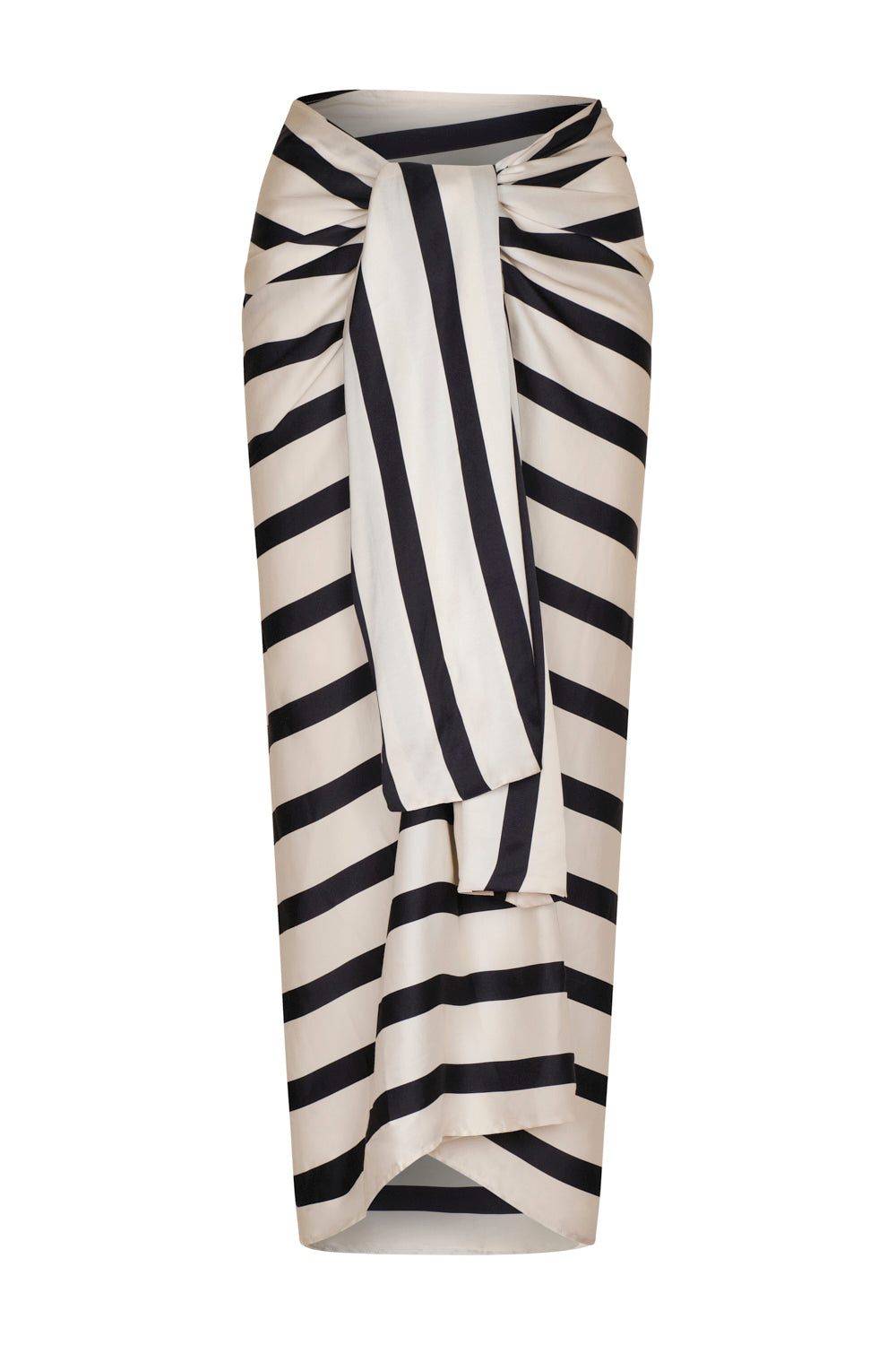 Falda isola ivory negro