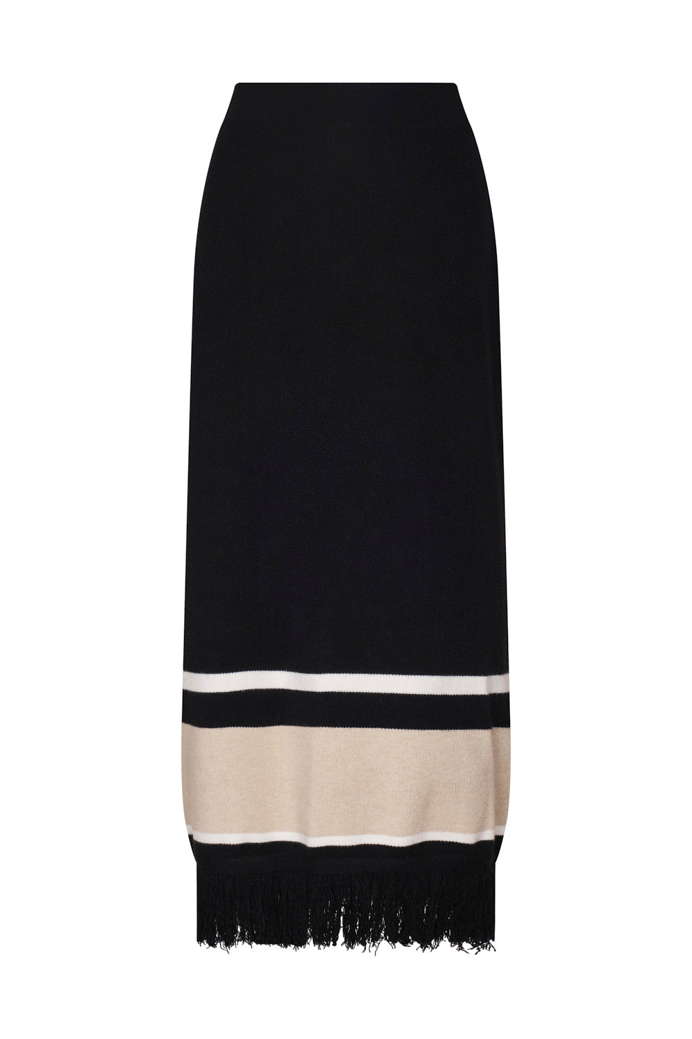 Falda vesta ivory negro