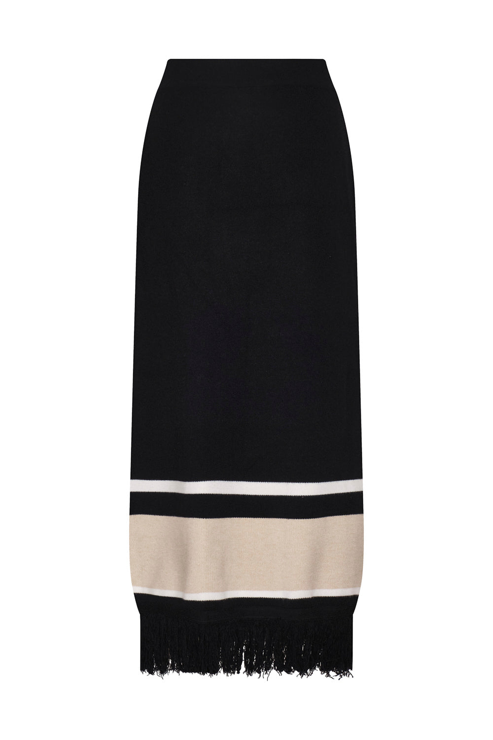 Falda vesta ivory negro