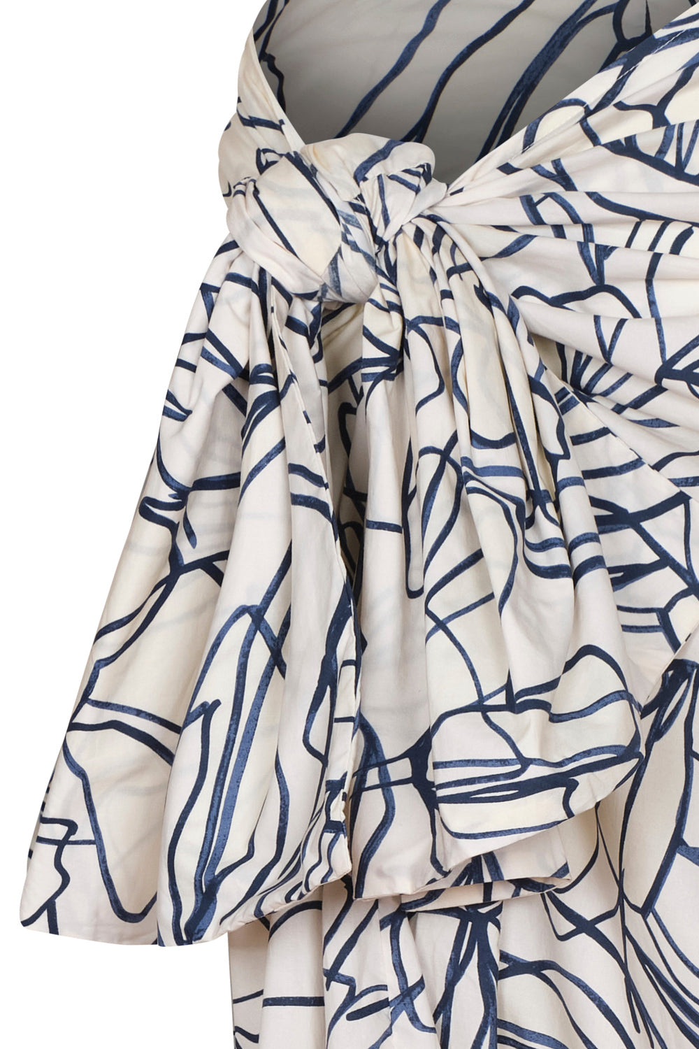 Falda isola ivory navy
