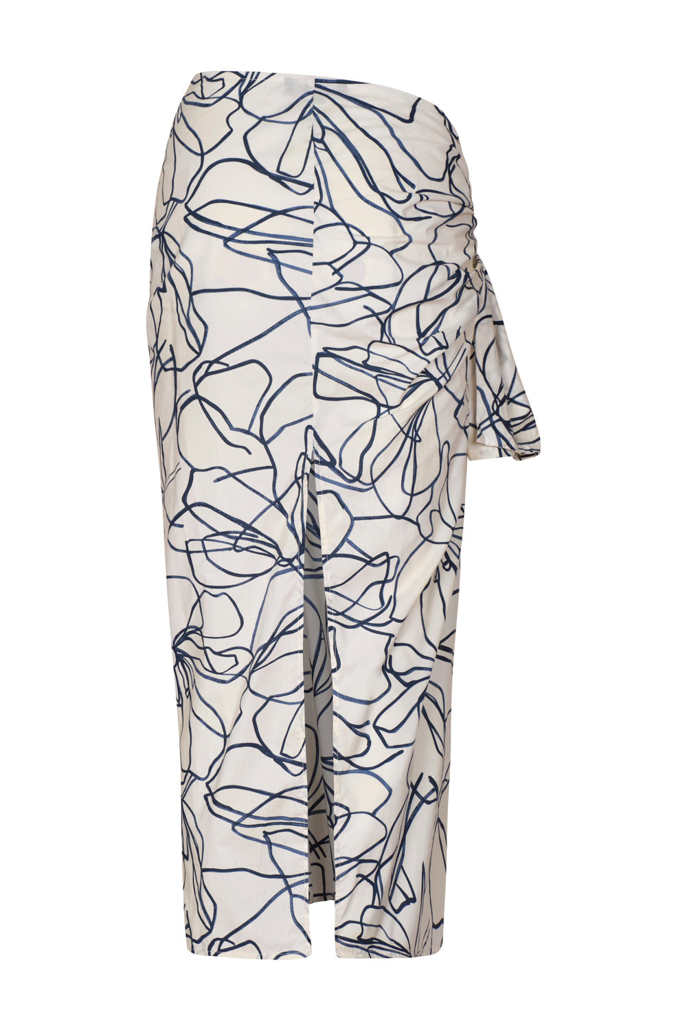 Falda isola ivory navy