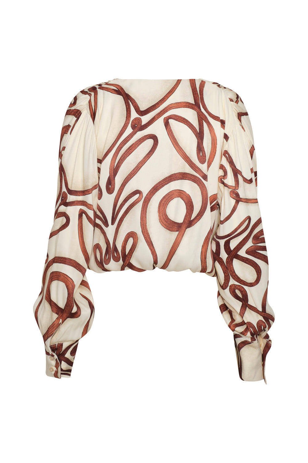 Blusa goya natural terracota