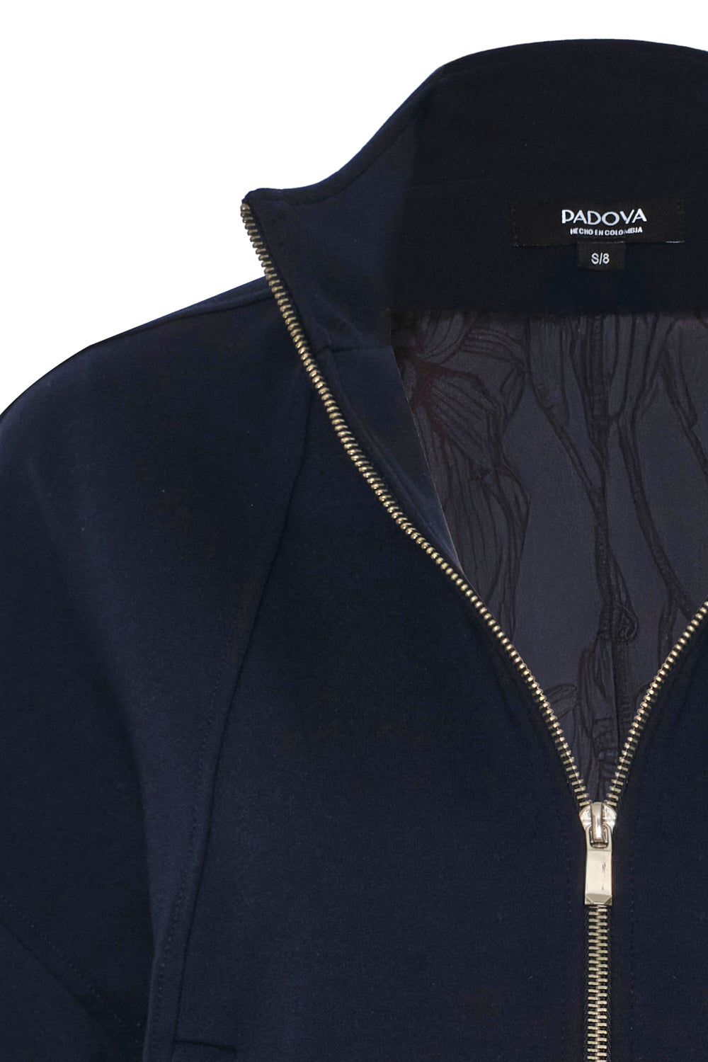 Chaqueta flor d té azul navy