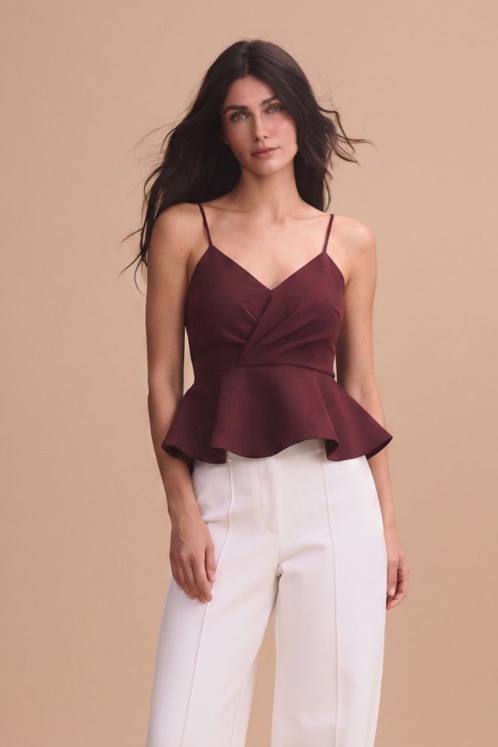 Crop top savia ruby wine