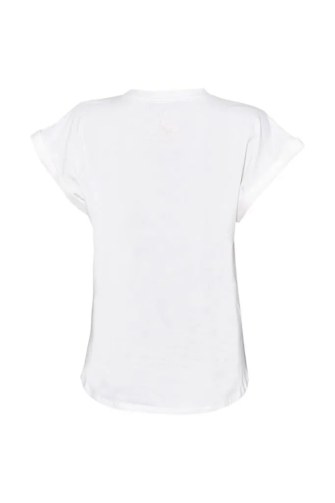 Camiseta Petalos de Papel Blanco