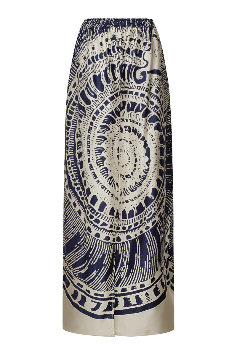 Falda arabela ivory navy