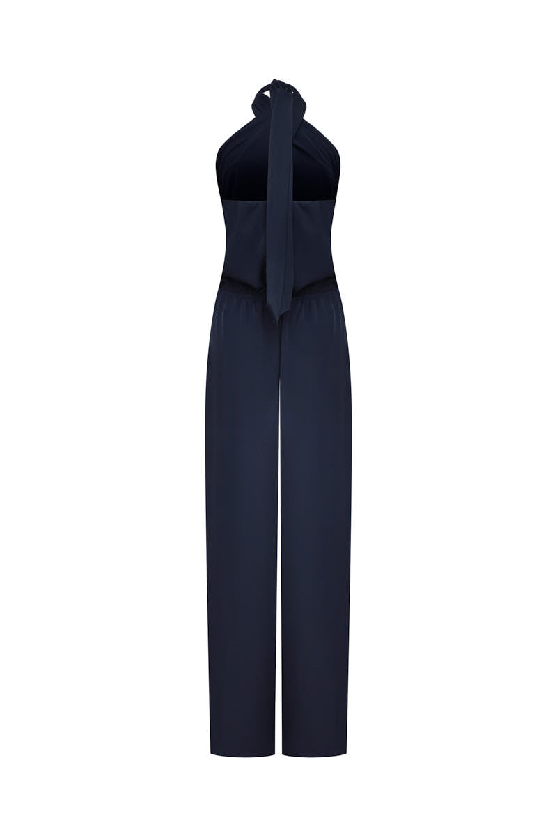 Enterizo celeste azul navy