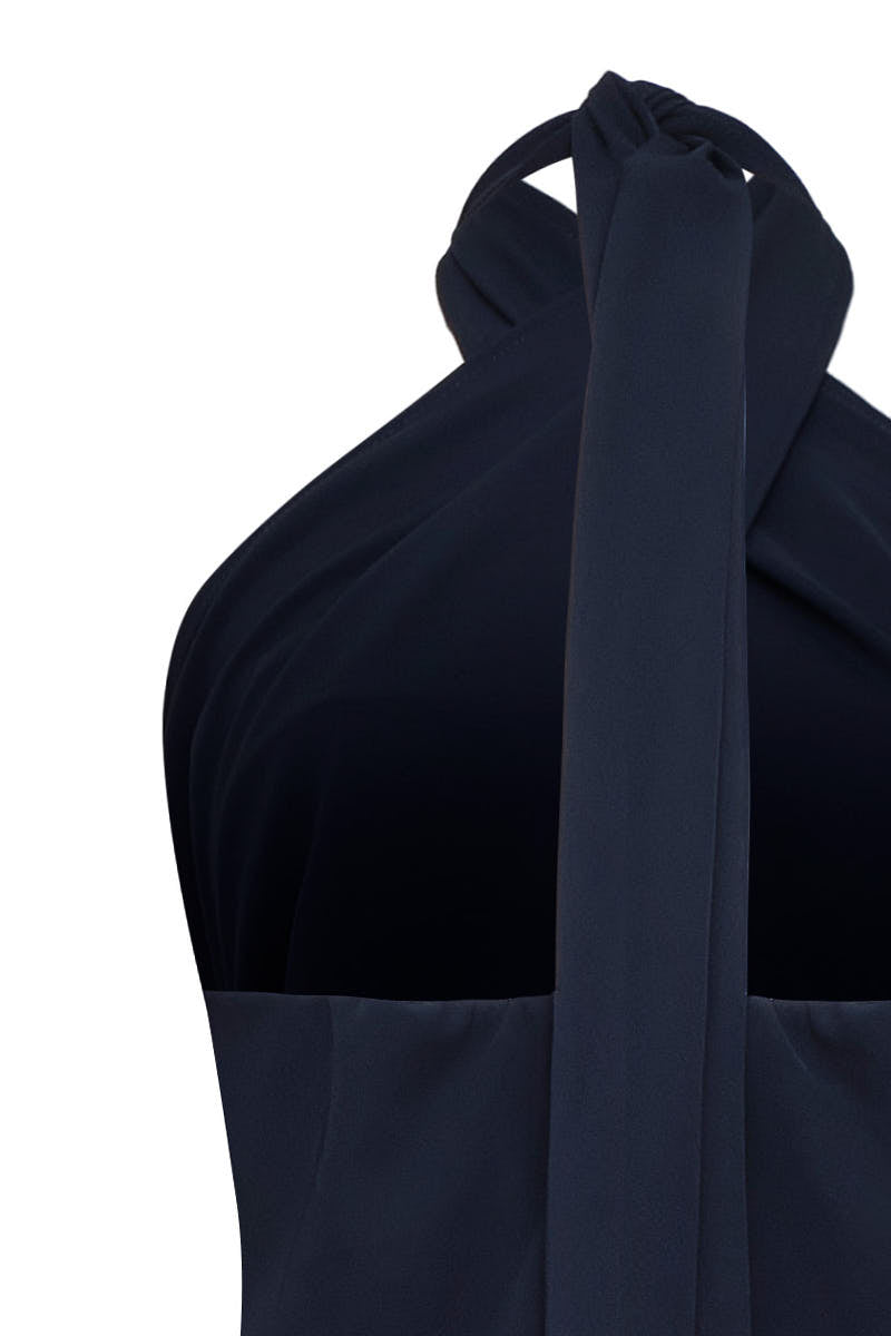 Enterizo celeste azul navy