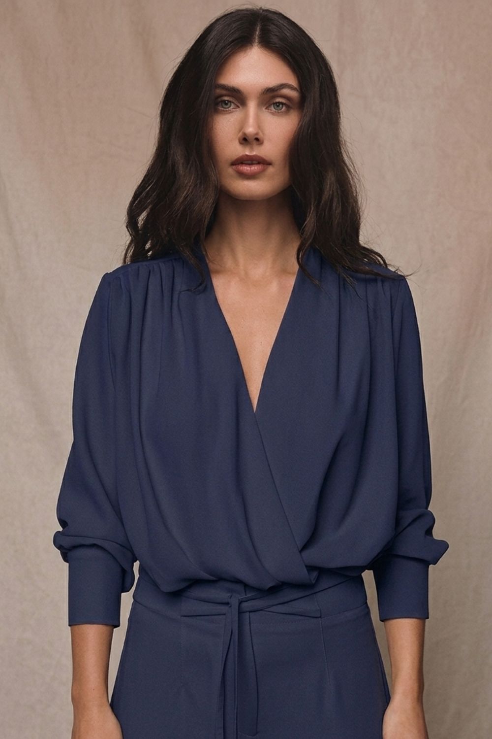 Blusa goya azul navy