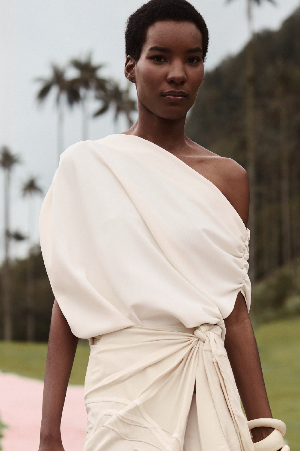 Blusa Napoles natural crepe