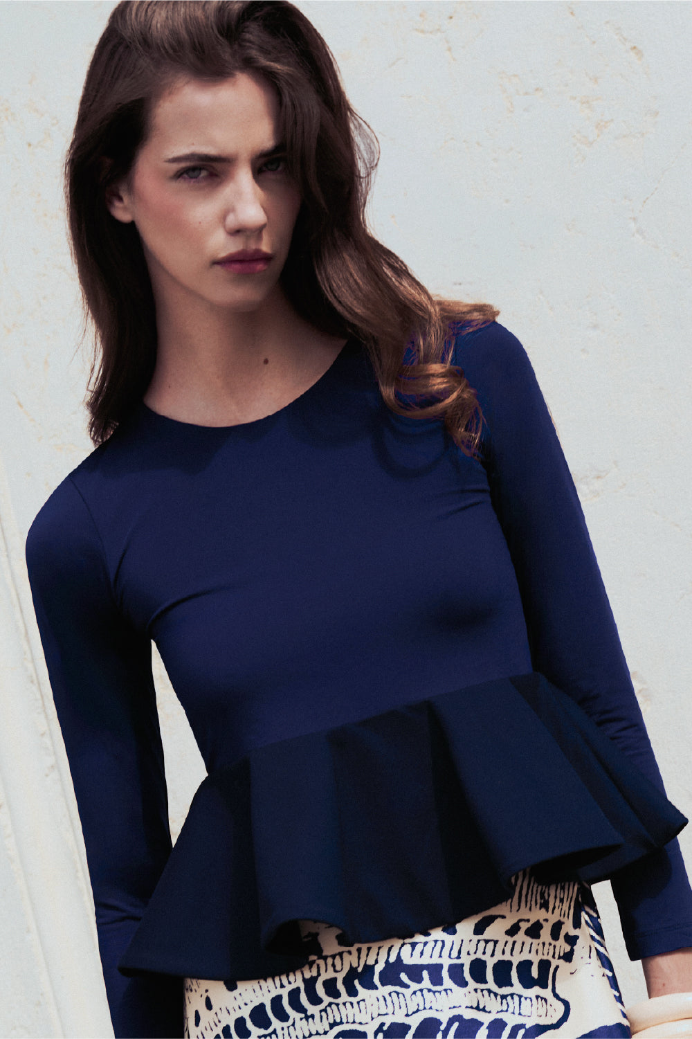 Blusa aveline azul navy