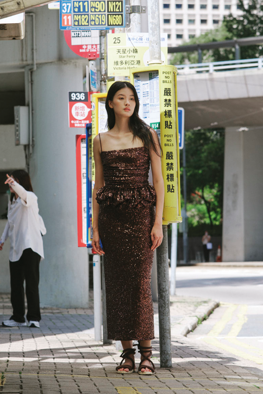 Falda arabela brown lentejuelas