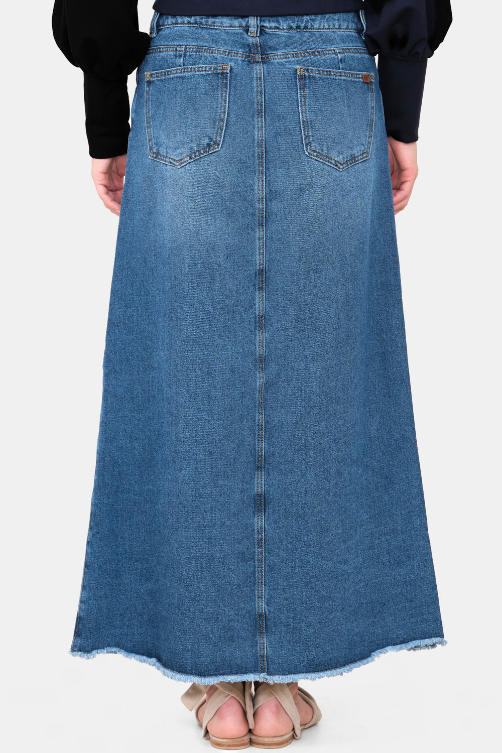 Falda Arena Blanca Azul