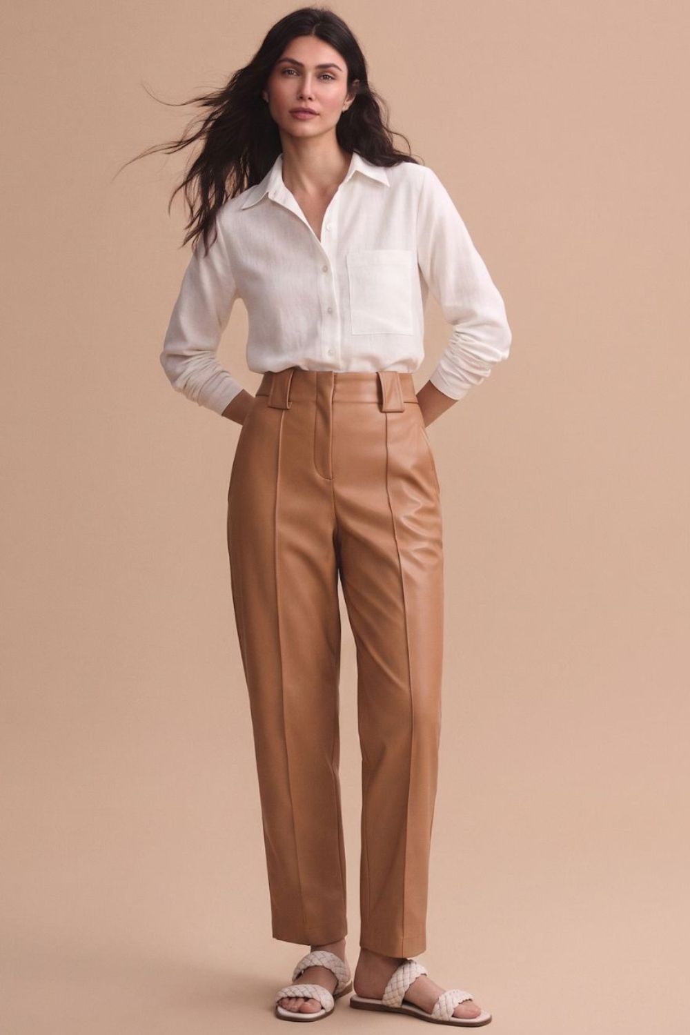Pantalón new paulette skinny sepia