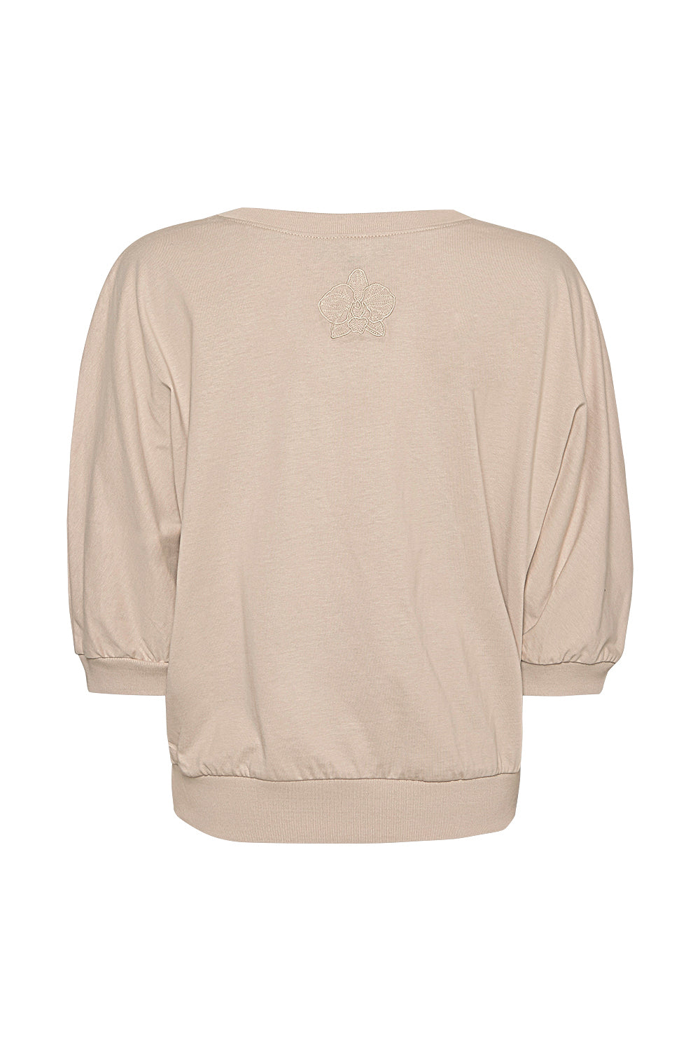 Blusa Mirla Taupe con bordado