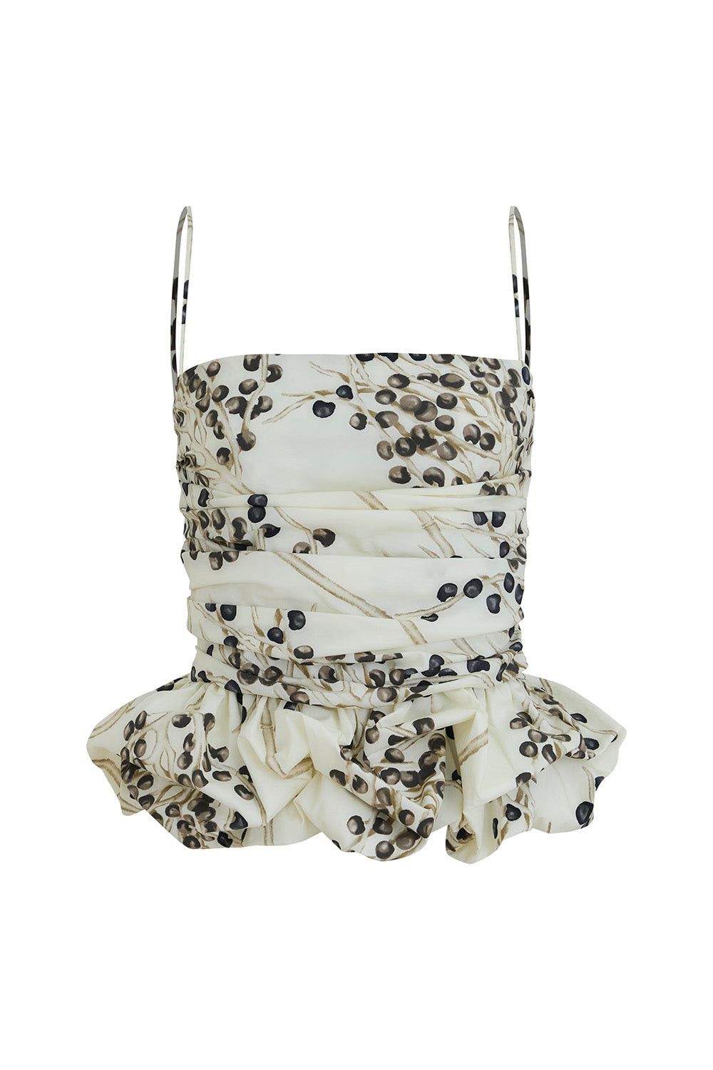 Crop top Maia negro natural