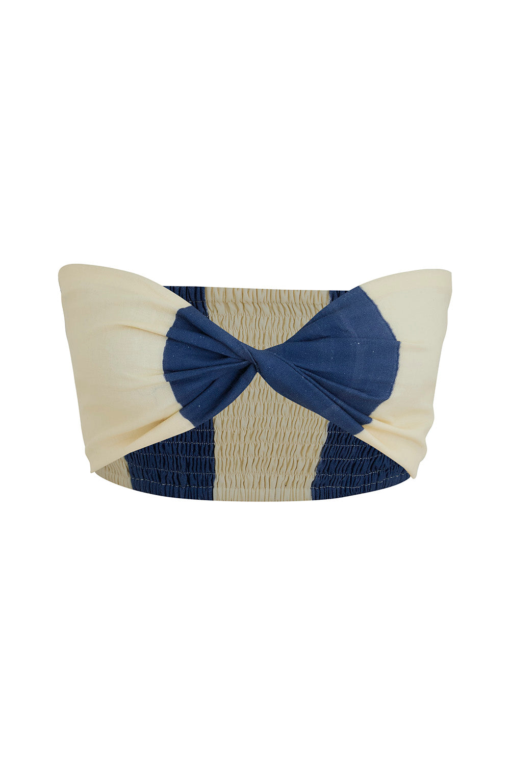Crop top cleo azul ivory