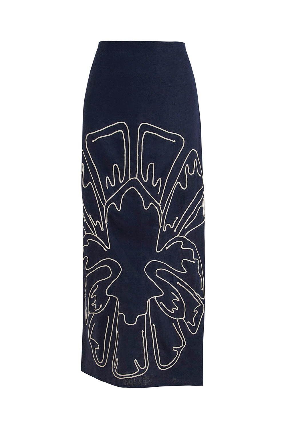 Falda aurea azul navy