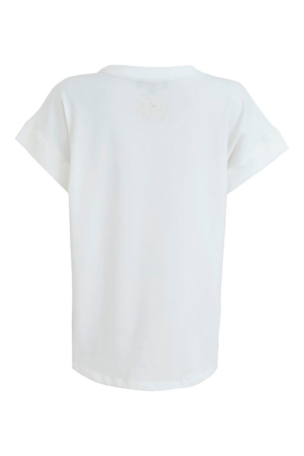 Camiseta Maria natrual con bordado