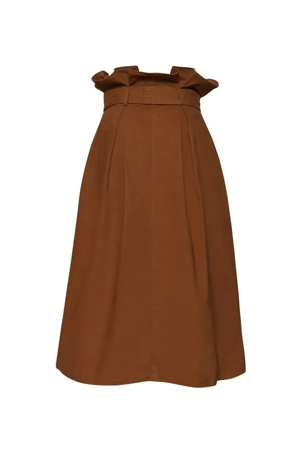 Camel Valencian Letters skirt