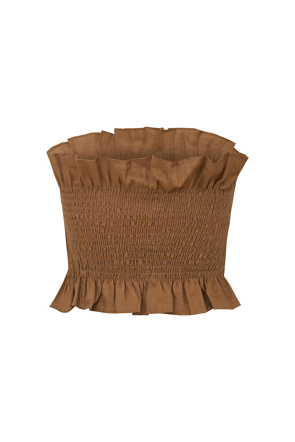 Crop top chiara mocca