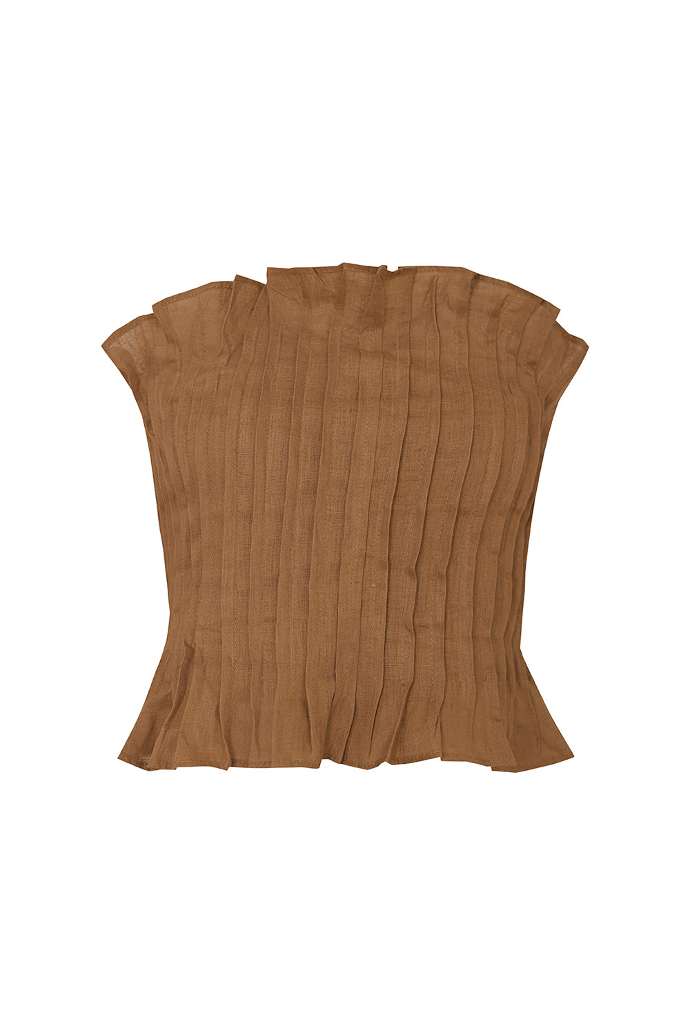 Crop top chiara mocca