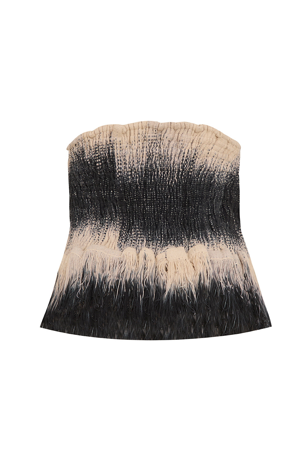 Crop top Magadalena negro natural