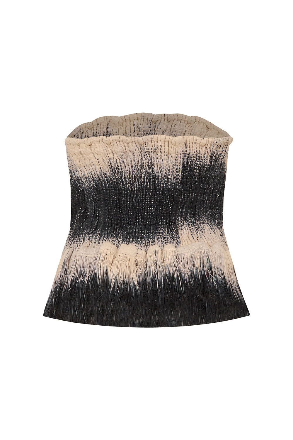 Crop top Magadalena negro natural