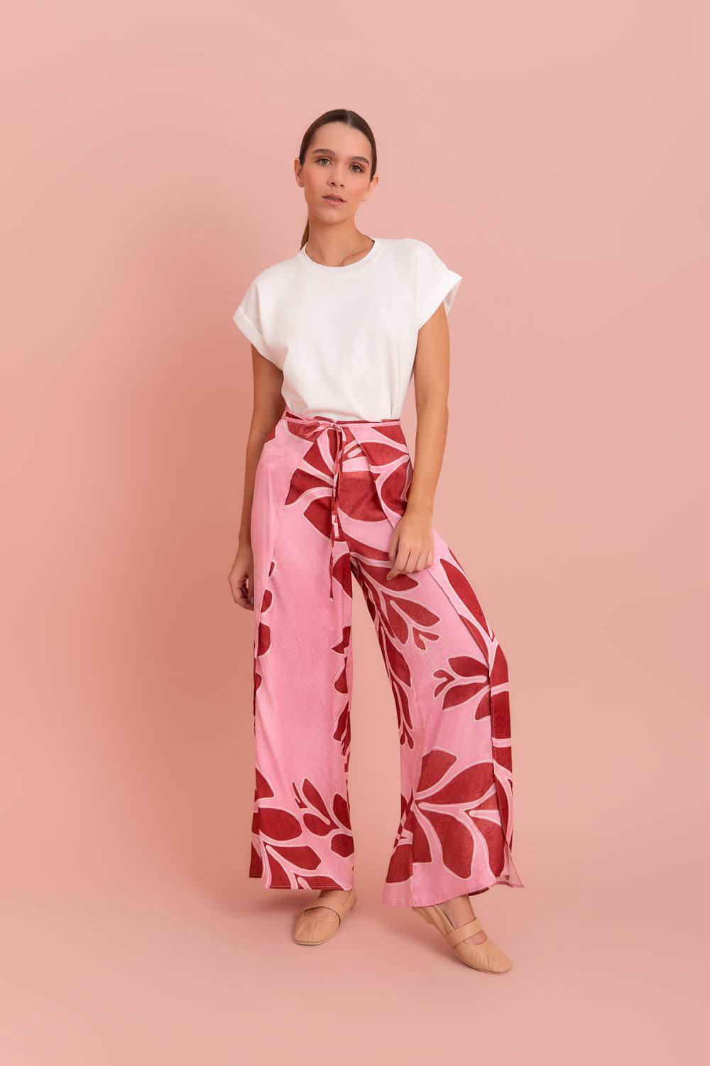 Coral Pink Manila Pants