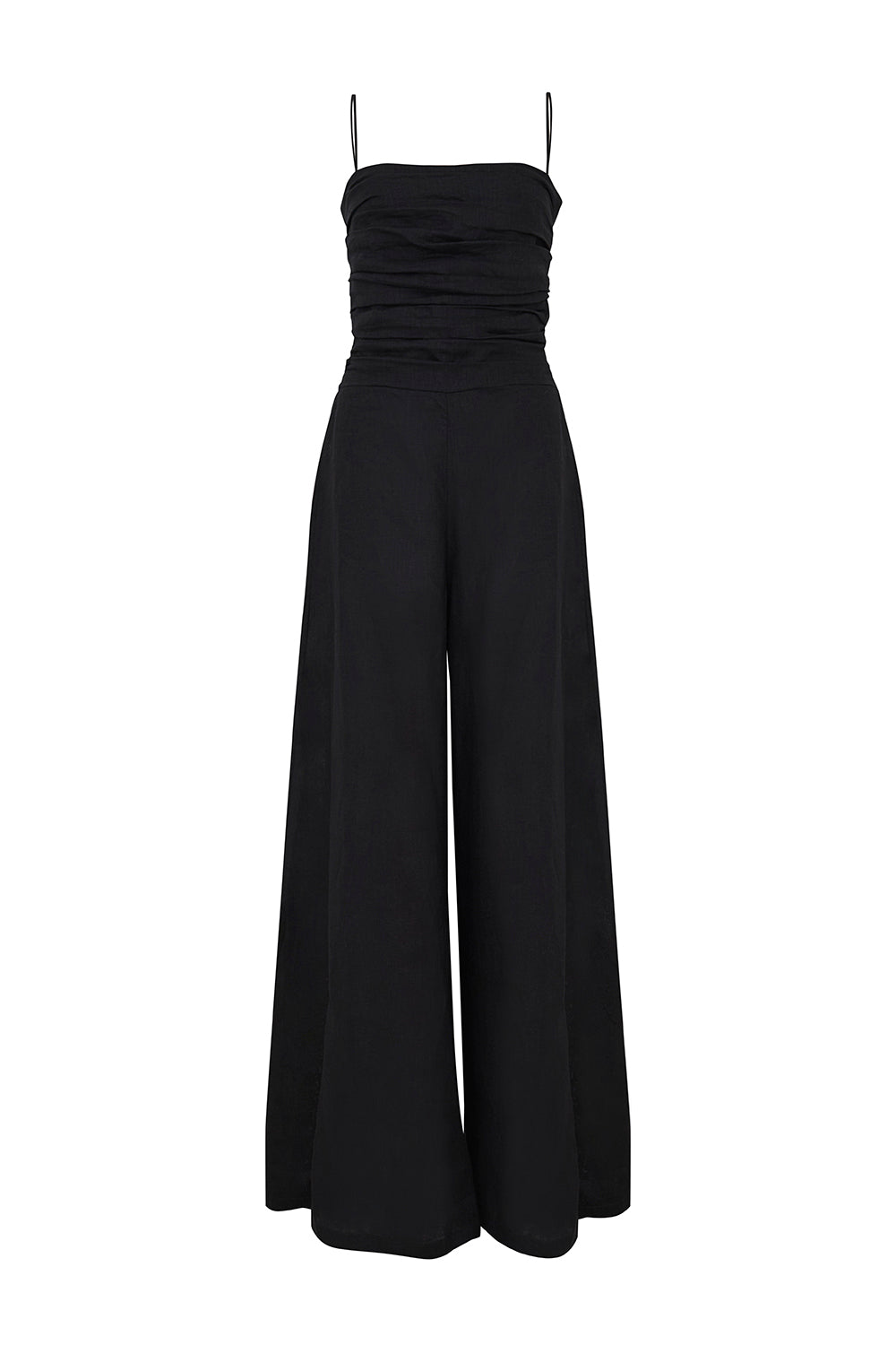Enterizo nina negro lino