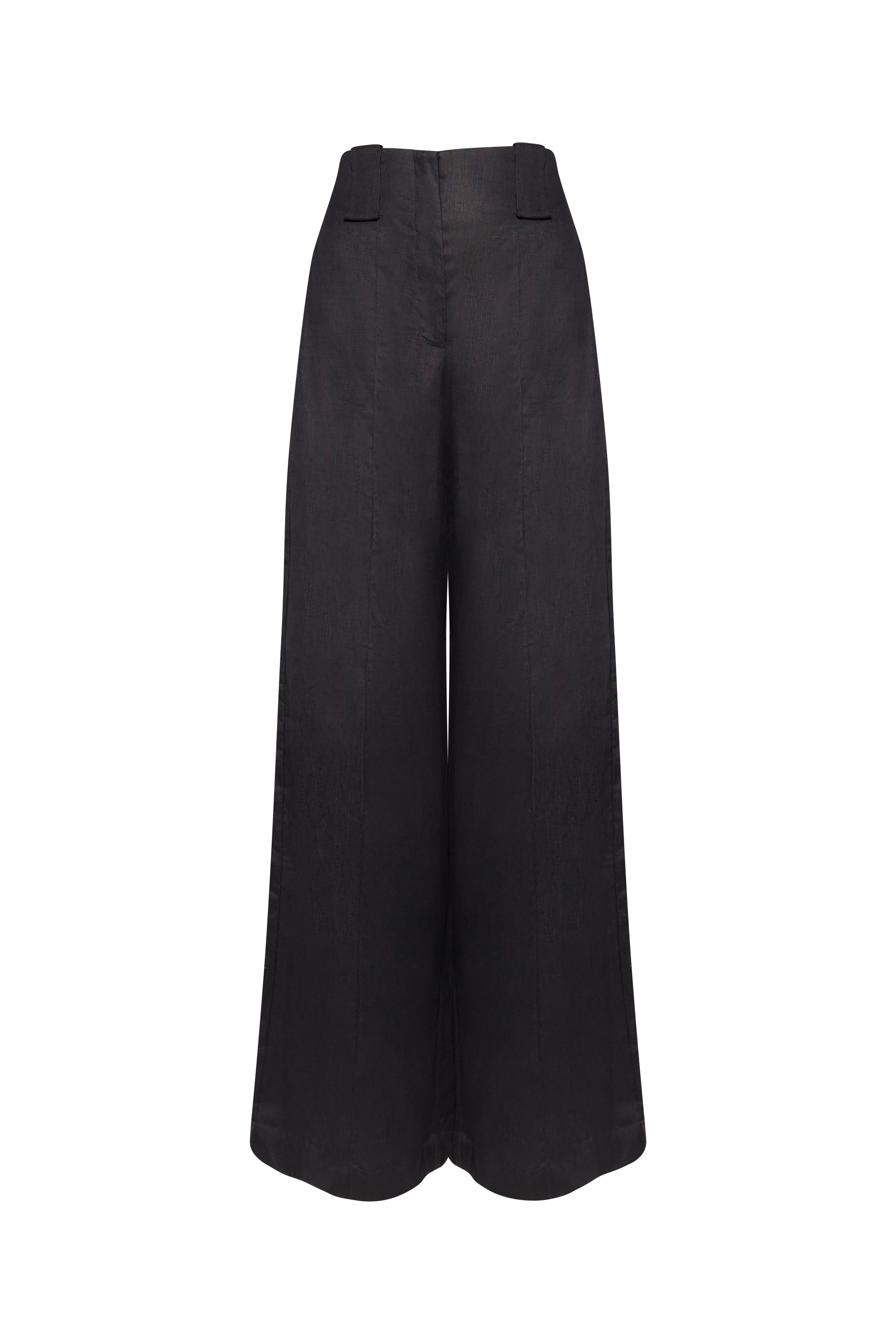 Pantalon New paulette Negro lino