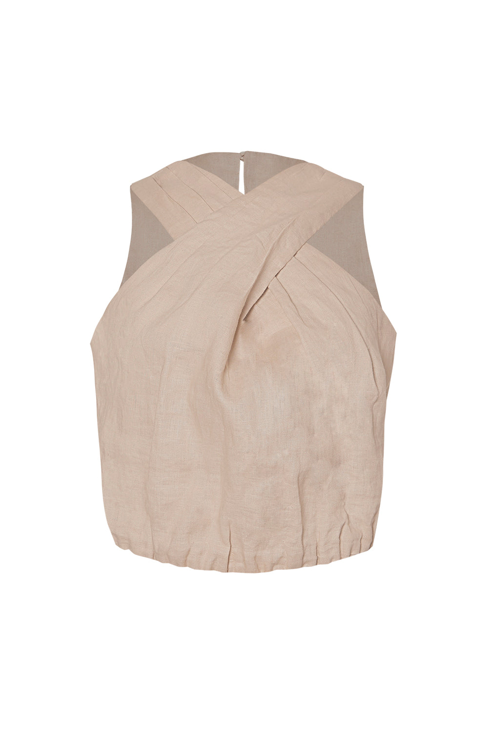 Crop top Vereda taupe